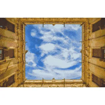 Diamantové malování Diamantové malování - Obloha Velikost: 40x60cm, Rámování: Pouze srolované plátno, Diamanty: Čtvercové