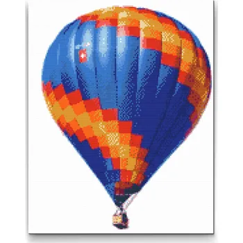 Diamantové malování Diamantové malování - Horkovzdušný balón Velikost: 30x40cm, Rámování: Pouze srolované plátno, Diamanty: Kulaté