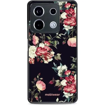 Lesklý kryt Mobiwear Glossy - Xiaomi Redmi Note 13 Pro 5G / Poco X6 5G - G040G - Růže na černé (Prémiové lesklé pouzdro, obal, kryt Mobiwear Glossy na mobil Xiaomi Redmi Note 13 Pro 5G / Poco X6 5G - G040G - Růže na černé, materiál Plast + TPU silikon -)