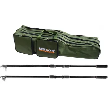 Rybářský prut Harton pruty Caliber 3,6 m 3,0 lb + Sellior pouzdro 110 cm