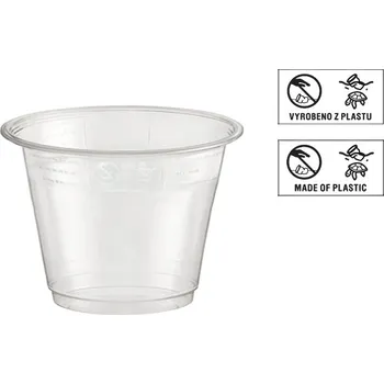 Jednorázové nádobí Kelímek rPET 200/280ml 95mm ROVNÝ transparentní - EU logo - 800 ks