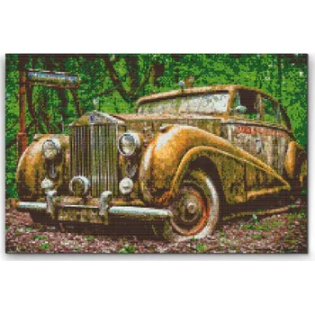 Diamantové malování Diamantové malování - Rolls Royce Velikost: 40x60cm, Rámování: Pouze srolované plátno, Diamanty: Kulaté