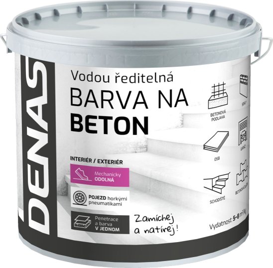 Denas Barva na beton 0,7 kg šedá protiskluzová
