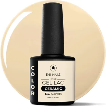Lak na nehty ENII NAILS Gel lak Ceramic 137 Sophia - gelový lak bez HEMA, 10 ml