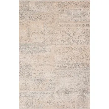 Koberec Kusový vlněný koberec Agnella Isfahan M Korist Piaskowy patchwork béžový Rozměr: 240x340 cm