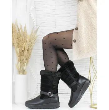 Dámská zimní obuv Prety Černé sněhule 7552-21B Velikost: 41