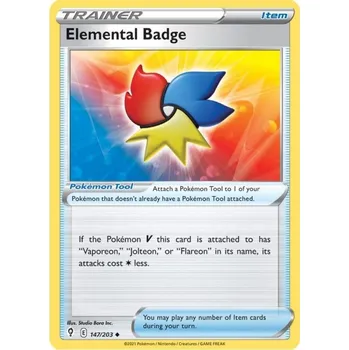 Společenská hra Pokémon karta Elemental Badge 147/203 - Evolving Skies