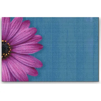 Diamantové malování Diamantové malování - Fialová gerbera Velikost: 40x60cm, Rámování: Pouze srolované plátno, Diamanty: Kulaté