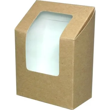 Jednorázové nádobí Krabička na tortillu 90x50x120mm kraft - 500 ks