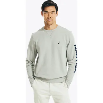 Pánská mikina NAUTICA pánská mikina Logo Crewneck šedá XL