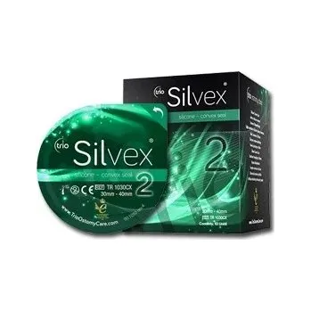 Plynová maska Silikonové těsnící kroužky Trio Silvex 10 ks—Konvexní, průměr 30-40 mm