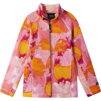 Dívčí mikina Dětská fleecová mikina Reima Niksini - Pink Coral Velikost: 116