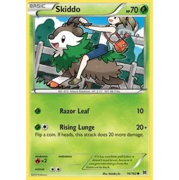 Sběratelská karetní hra Pokémon BKT 016/162 Skiddo - BREAKthrough Stav: Excellent, Verze: NORMAL