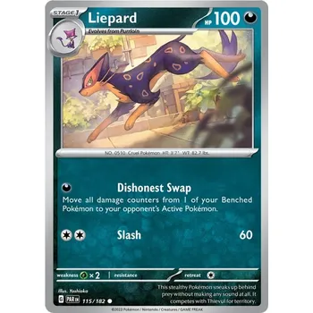 Sběratelská karetní hra Liepard 115/182 - Paradox Rift Typ karty: Reverse Holo