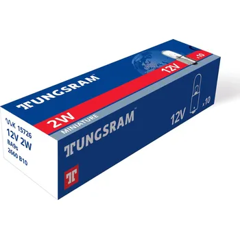 Tungsram DIN 72601J 12V 2W BA9s Original range 1St Tungsram