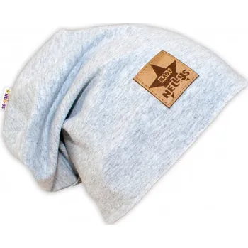 Kojenecké oblečení Bavlněná čepička Baby Nellys ® - šedý melír, vel. 92/98, Velikost koj. oblečení 110 (4-5r)