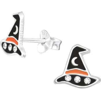 Náušnice Majya Stříbrné náušnice čarodějnický KLOBOUK Ag/; ≤0,47 g 10721