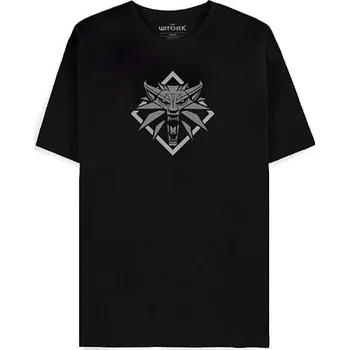 Pánské tričko Difuzed - Bioworld Europe Tričko CD Project Red: Zaklínač - Logo Vlka, velikost L