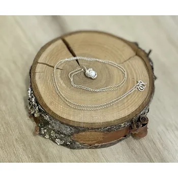 Náhrdelník Stříbrný řetízek s říční perlou 2 - Terraya