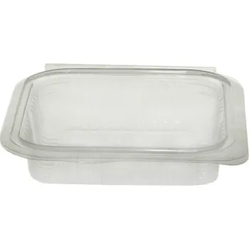 Jednorázové nádobí Miska rPET 250ml X250J s víkem 164x130x27mm anti-fog - 660 ks