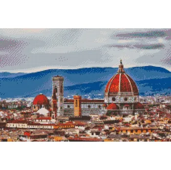 Diamantové malování Diamantové malování - Katedrála Santa Maria del Fiore 2 Velikost: 40x60cm, Rámování: Pouze srolované plátno, Diamanty: Čtvercové
