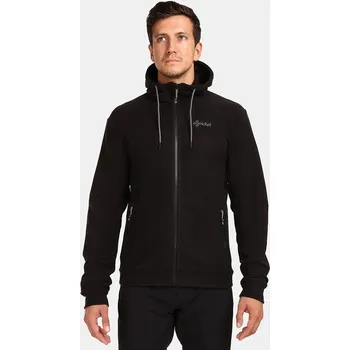 Pánská mikina Pánská fleecová mikina s kapucí Kilpi SIAT-M Barva: BLK, Velikost: M