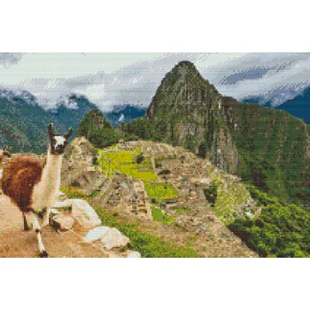 Diamantové malování Diamantové malování - Machu Picchu Velikost: 40x60cm, Rámování: Pouze srolované plátno, Diamanty: Čtvercové