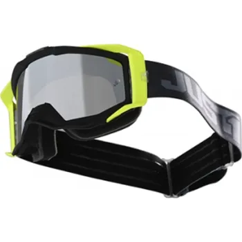 Motocyklové brýle Brýle JUST1 IRIS TRACK Black/Grey + čiré plexi a 8 trhaček ZDARMA