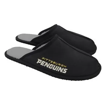 Pánské pantofle FOCO Pánské Pantofle Pittsburgh Penguins NHL Open Back Moccasin Velikost: S = 39-41 EU