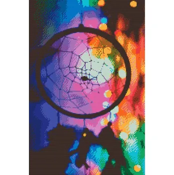 Diamantové malování Diamantové malování - Lapač snů Velikost: 40x60cm, Rámování: Pouze srolované plátno, Diamanty: Kulaté
