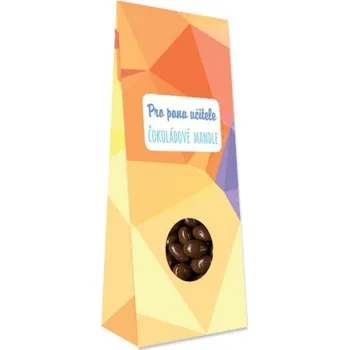 Mandle v čokoládě pro pana učitele – 100 g lahodných čokoládových mandlí jako praktický dárek ke dni učitelů, konci školního roku nebo Vánocům