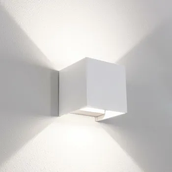 Venkovní osvětlení CENTURY Venkovní nástěnné LED svítidlo up/down QUADRATO bílá 20W 3000/4000/6500K IP65