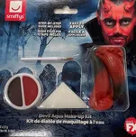Smiffys Make-up sada čert černá/červená