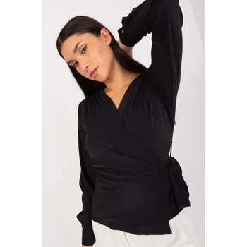 Dámské tričko Dámská blůza s výstřihem ALVIS černá