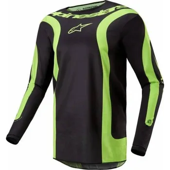 Moto dres Dres FLUID LURV, ALPINESTARS (černá/žlutá fluo) 2024 M
