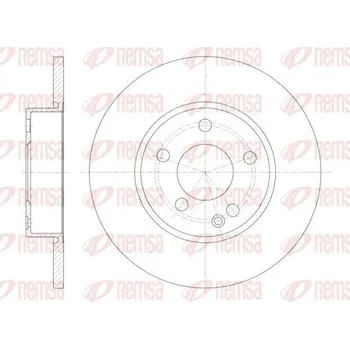 Brzdový kotouč Brzdový kotouč REMSA 6674.00