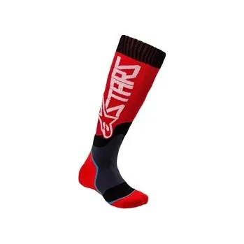 Pánské ponožky Mx Ponožky Alpinestars Mx Plus 2 Socks Red/White, Velikost M / EU 40 - 44