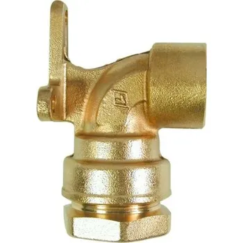 Vodovodní potrubí BUGATTI VALVOPAT B nástěnka 25x3/4", 90°, s vnitřním závitem, svěrná, voda/plyn, mosaz