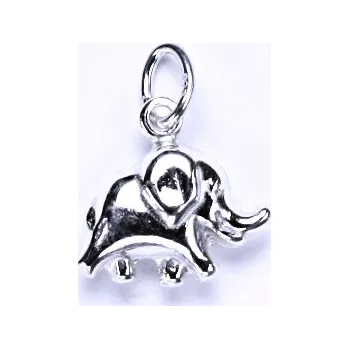 Přívěsek Stříbrný přívěsek slon - P773 (Stříbrný přívěsek slon)