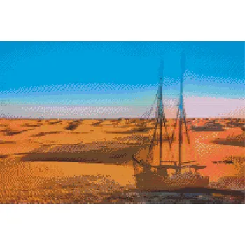 Diamantové malování Diamantové malování - Loď duchů Velikost: 40x60cm, Rámování: Pouze srolované plátno, Diamanty: Kulaté