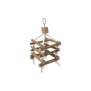 Hračka pro ptáka Hračka EPIC PET závěsná dřevěná - žebřík vícestranný 35cm 1 ks
