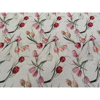 BYTEMA Gobelínová látka TULIPÁNY šíře 280 cm
