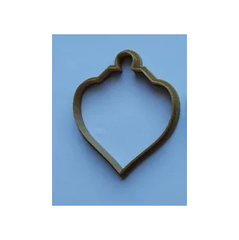 Vánoční dekorace Vykrajovátko - Baňka špičatá 9 cm