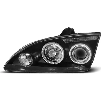 Přední světlomet TUNING-TEC Přední světla Ford Focus 05-08 Angel Eyes - černé