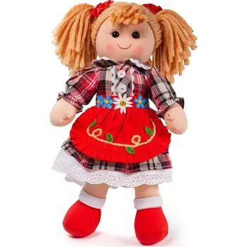 Panenka Bigjigs Toys Látková panenka Mandie 34 cm