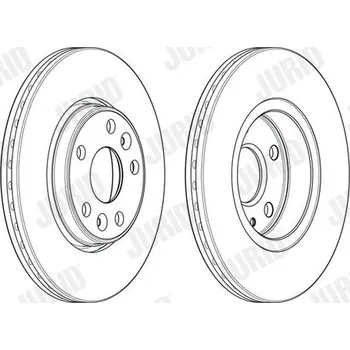 Brzdový kotouč Brzdový kotouč JURID 563080JC