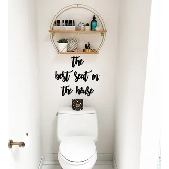 Obraz ASIR Nástěnná dekorace dřevo THE BEST SEAT IN THE HOUSE 63 x 55 cm