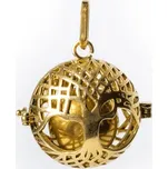Milujeme Kameny Strom života - těhotenská rolnička (Mummy bell) - přívěsek - zlatá barva VADA VAD92 380576