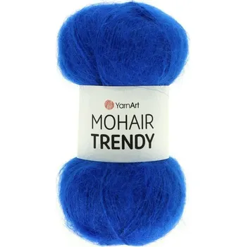Příze YarnArt Mohair Trendy 128 modrá