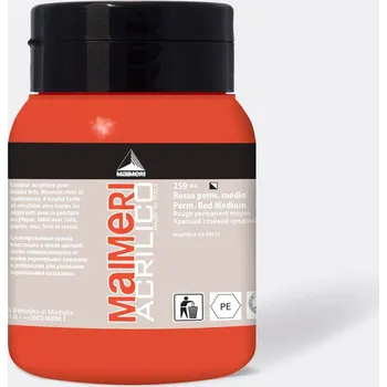 Speciální výtvarná barva Akrylová barva Maimeri Acrilico 500 ml – Červeň permanentní střední